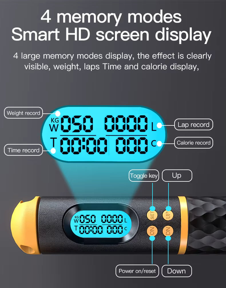 2 in 1 Skipping Rope with Digital Counter