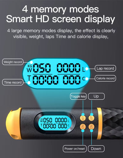 2 in 1 Skipping Rope with Digital Counter